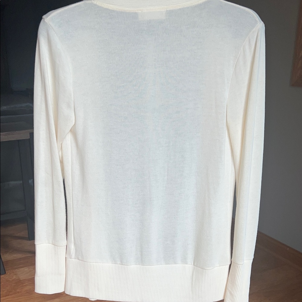 Elegant Cream Cardigan Sweater - Picture 5 of 8